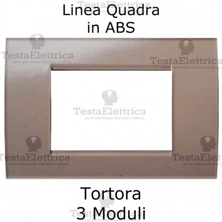 Placchetta Tortora compatibile con serie Bticino LivingLight 