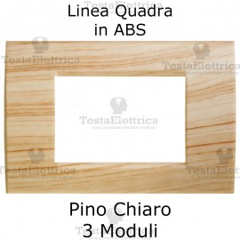 Placchetta Pino Chiaro compatibile con serie Bticino LivingLight 