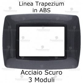 Placchetta acciaio compatibile e adattabile Bticino Living Light