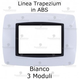 Placchetta bianca compatibile e adattabile Bticino Living Light