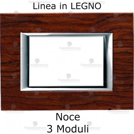 Placca in Legno Bticino Matix noce