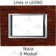 Placca in Legno Bticino Matix noce