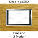 Placca in Legno Frassino compatibile con serie Bticino Matix