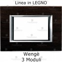 Placca in Legno Wengè compatibile con serie Bticino Matix