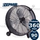 Ventilatore industriale capannoni campi sportivi ZDM90CM Zephir