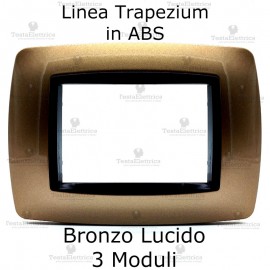 Placchetta bronzo lucido compatibile e adattabile Bticino Living international