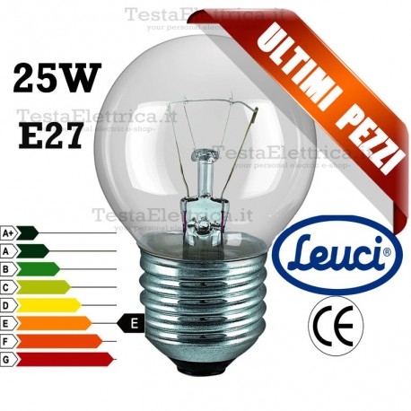 Lampada a incandescenza sfera 25W E27 Leuci