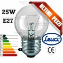 Lampada a incandescenza sfera 25W E27 Leuci