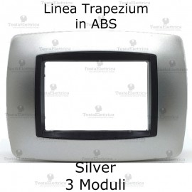 Placchetta grigio compatibile Bticino Living international