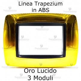 Placchetta oro lucido specchio compatibile Bticino Living international