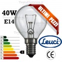 Lampada a incandescenza sfera 40W E14 Leuci