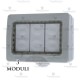 Cassetta da muro compatibile bticino matix ip55 3 moduli