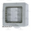 Calotta portafrutti 1 posto IP55  compatibile  Bticino Matix