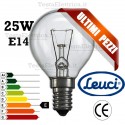 Lampada a incandescenza sfera 25W E14 Leuci