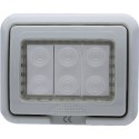 Coperchio 3 posti IP55 compatibile Bticino Màtix