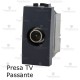 Presa tv passante compatibile con serie Bticino LivingLight