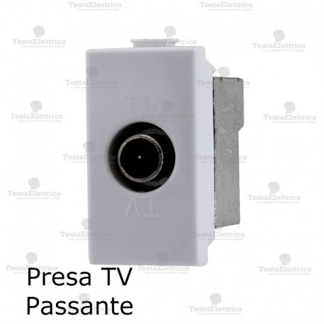 Presa tv passante compatibile Bticino Matix 