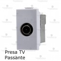 Presa TV schermata passante compatibile con serie Bticino Matix