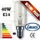 Lampada a incandescenza tubolare per cappa 40W E14 Leuci