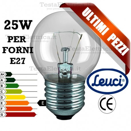 Lampada  per Forni a incandescenza sfera 40W E27 Leuci