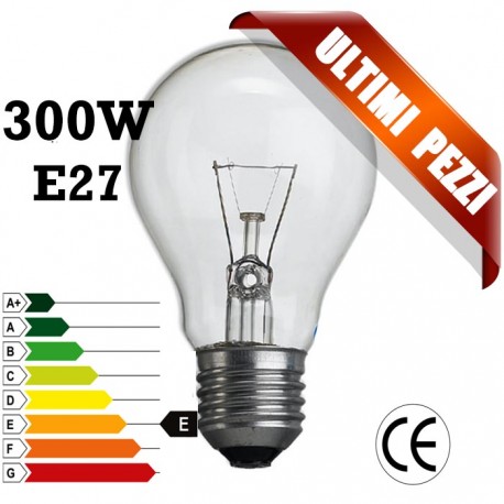 Lampada a incandescenza goccia 300W E27 