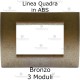 Placchetta Bronzo compatibile con serie Bticino LivingLight 