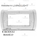 Coperchio 4 posti IP55 compatibile LivingLight Bticino bianco