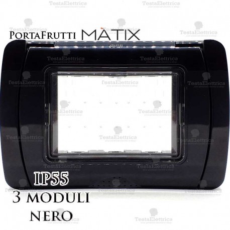 Coperchio 3 posti IP55 compatibile Matix Bticino