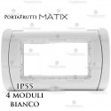 Coperchio 4 posti IP55 compatibile bticino Matix bianco