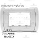 Coperchio 3 posti IP55 compatibile Matix Bticino bianco