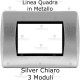 placca compatibile bticino living cromo