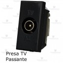 Presa TV passante compatibile con serie Bticino Axolute antracite