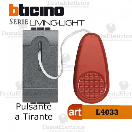 bticino Living L4033 - Pulsante a tirante antracite