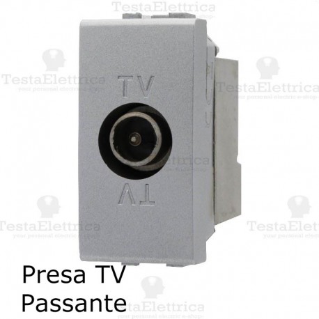 presa tv grigia compatibile living