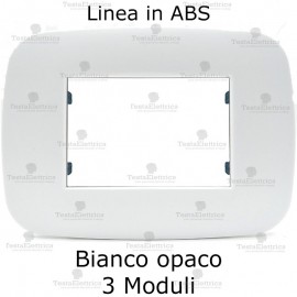 Placca bianco opaco compatibile bticino living light