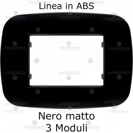 Placchetta nera compatibile bticino living