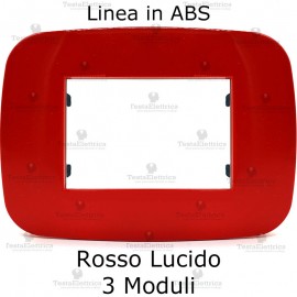 Placca Rosso compatibile con serie Bticino LivingLight