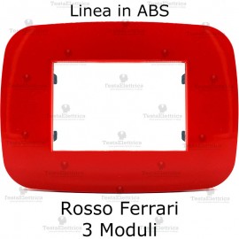 Placca Rosso Ferrari compatibile con serie Bticino LivingLight
