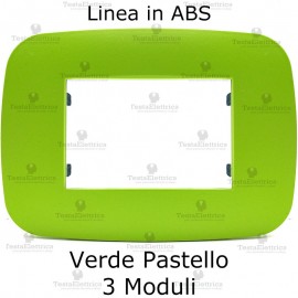 placca linea BIG Verde Pastello compatibile bticino living light