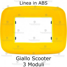 placca linea BIG Giallo Scooter compatibile bticino living light