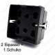 Presa schuko + bipasso compatibile living sandasdon sd81600