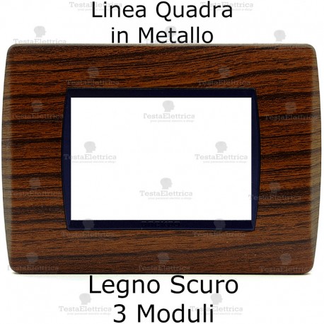 placchetta rettangolare in metallo 
