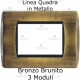 Placca bronzo in metallo