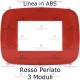 Placca Rosso Perlato compatibile con serie Bticino LivingLight
