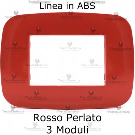 Placca Rosso Perlato compatibile con serie Bticino LivingLight