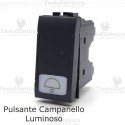 Pulsante campanello illuminabile compatibile con serie Bticino LivingLight