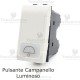 Pulsante light simbolo campanello compatibile bticino