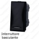 Interruttore basculante antracite compatibile con serie Bticino Axolute