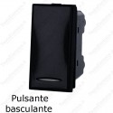 Pulsante basculante antracite compatibile con serie Bticino Axolute