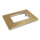 Placca compatibile bticino AXOLUTE in metallo colore oro